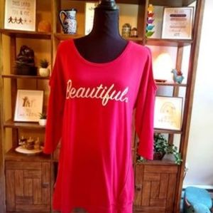 NY & Co. Lightweight Soft Sweatshirt, Cold Shoulder Size M